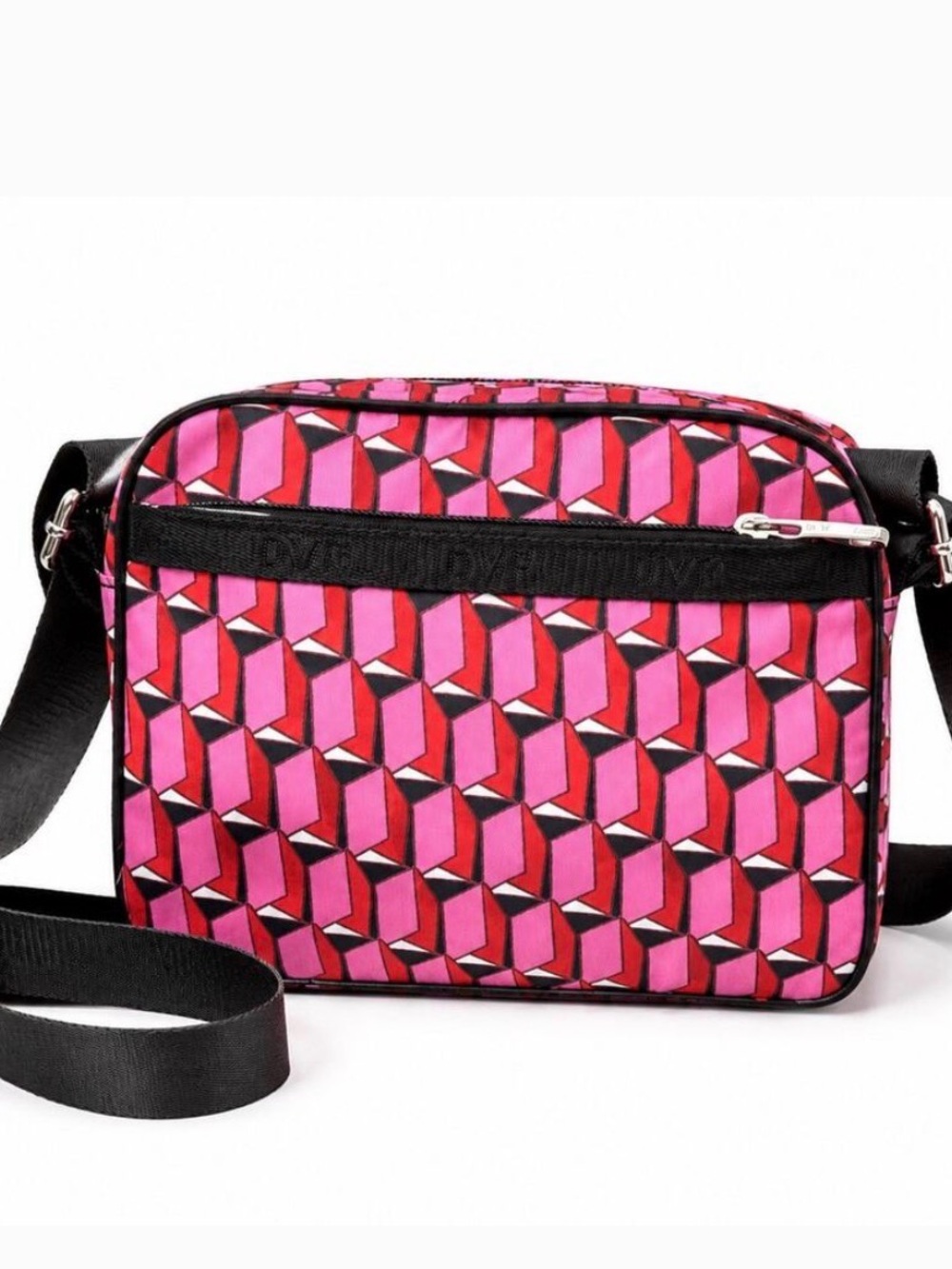NWOT! DVF x Target Pink Geometric Crossbody Camera Bag